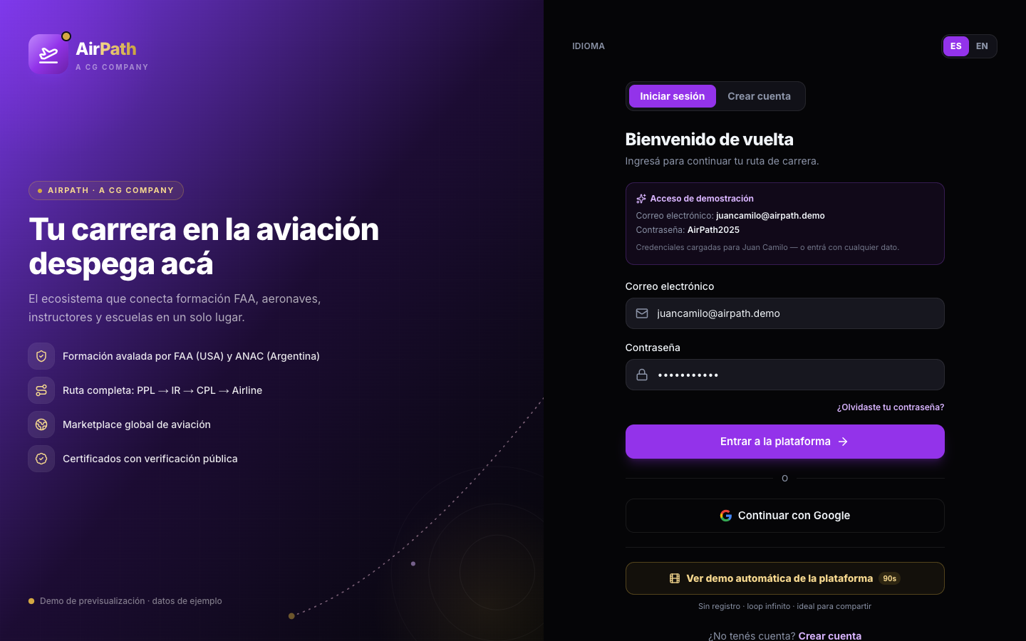 Iniciar sesión